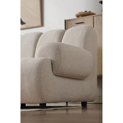 Sofa modułowa Taza 3,5-osobowa z pufem piaskowa, lewa ( Rozmiar: uniwersalny )