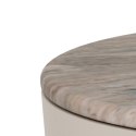Stolik kawowy Cangas 45cm szary marmur/ szary ( Rozmiar: uniwersalny )