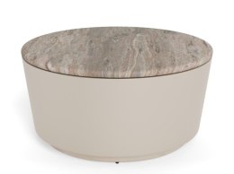 Stolik kawowy Cangas 80cm szary marmur/ szary ( Rozmiar: uniwersalny )