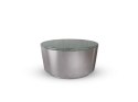 Stolik kawowy Cangas 80cm marmur/niklowany ( Rozmiar: uniwersalny )