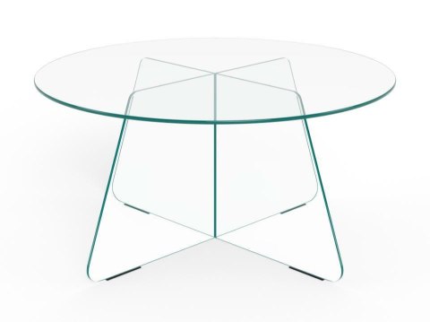 Stolik kawowy Samos 80cm krystaliczne szkło ( Rozmiar: uniwersalny )