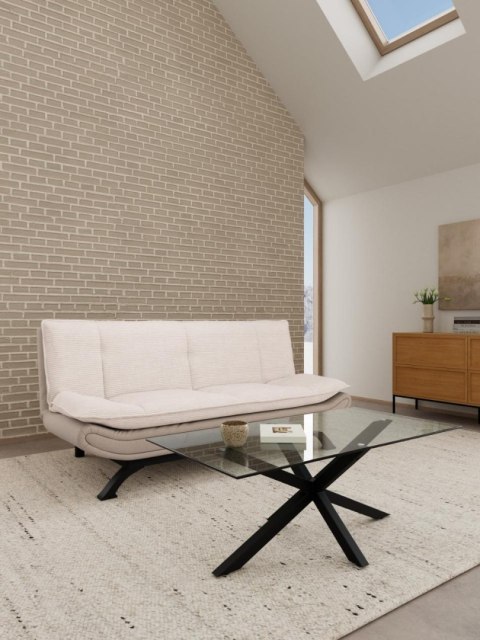 Sofa rozkładana Faith beżowa Lincoln 3 ( Rozmiar: uniwersalny )
