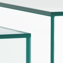 Zestaw 2 stolików Dice krystaliczne szkło ( Rozmiar: uniwersalny )