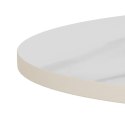 Stolik kawowy Santorini 45cm biały ceramiczny/ czarny ( Rozmiar: uniwersalny )