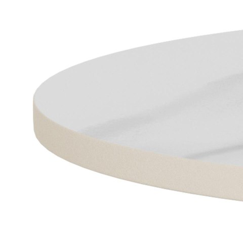 Stolik kawowy Santorini 45cm biały ceramiczny/ czarny ( Rozmiar: uniwersalny )
