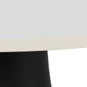 Stolik kawowy Santorini 45cm biały ceramiczny/ czarny ( Rozmiar: uniwersalny )