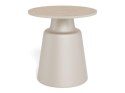 Stolik kawowy Santorini 45cm beżowy ceramiczny ( Rozmiar: uniwersalny )