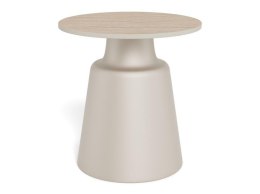 Stolik kawowy Santorini 45cm beżowy ceramiczny ( Rozmiar: uniwersalny )