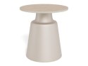Stolik kawowy Santorini 45cm beżowy ceramiczny ( Rozmiar: uniwersalny )