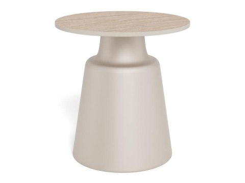 Stolik kawowy Santorini 45cm beżowy ceramiczny ( Rozmiar: uniwersalny )