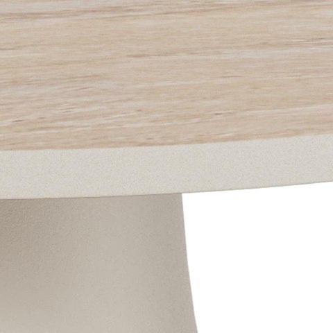 Stolik kawowy Santorini 45cm beżowy ceramiczny ( Rozmiar: uniwersalny )
