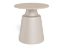 Stolik kawowy Santorini 45cm beżowy ceramiczny ( Rozmiar: uniwersalny )