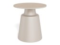 Stolik kawowy Santorini 45cm beżowy ceramiczny ( Rozmiar: uniwersalny )