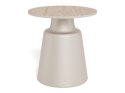 Stolik kawowy Santorini 45cm beżowy ceramiczny ( Rozmiar: uniwersalny )