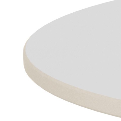 Stolik kawowy Santorini 70cm biały ceramiczny/ czarny ( Rozmiar: uniwersalny )