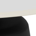 Stolik kawowy Santorini 70cm biały ceramiczny/ czarny ( Rozmiar: uniwersalny )