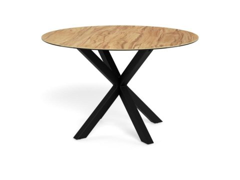 Stół Heaven 119 cm okrągły ceramika dąb/ czarny ( Rozmiar: uniwersalny )