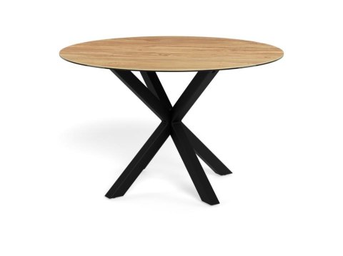 Stół Heaven 119 cm okrągły ceramika dąb/ czarny ( Rozmiar: uniwersalny )
