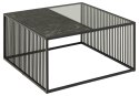 Stolik kawowy Strington 80x80cm szkło/Izmir ( Rozmiar: uniwersalny )
