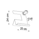 Lampa biurkowa INCLINE biała