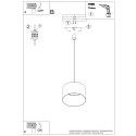 Lampa wisząca NEVIA taupe