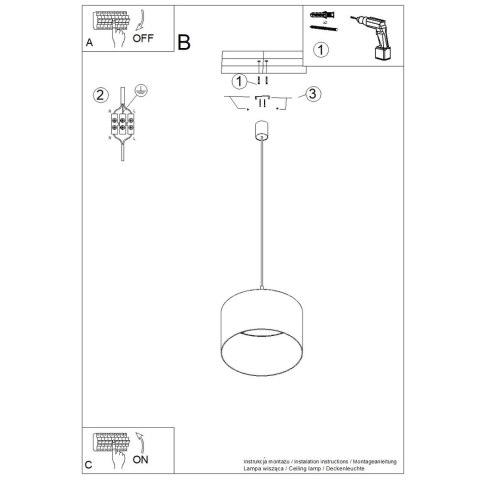 Lampa wisząca NEVIA taupe