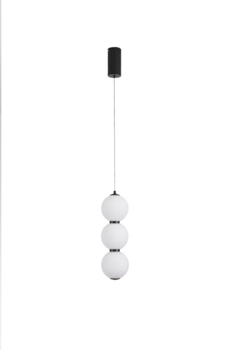 Lampa wisząca PERLA LED czarna 12 cm