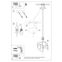 Lampa wisząca TULIP czarny
