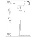 Lampa wisząca ARCHE 2P czarna