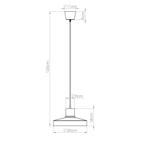 Lampa wisząca BILO błękitna