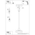 Lampa wisząca BILO burgund