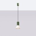 Lampa wisząca ESTRIA 1 beżowa/zielona oliwka