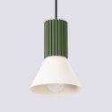 Lampa wisząca ESTRIA 1 beżowa/zielona oliwka