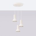 Lampa wisząca ESTRIA 3P beżowa