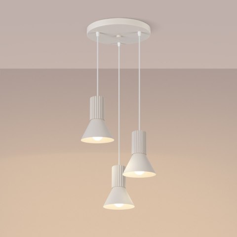 Lampa wisząca ESTRIA 3P beżowa