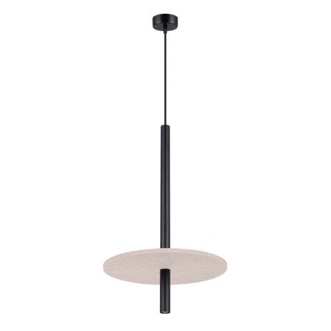 Lampa wisząca FELTRO 1 czarna/beżowa