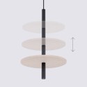 Lampa wisząca FELTRO 1 czarna/beżowa