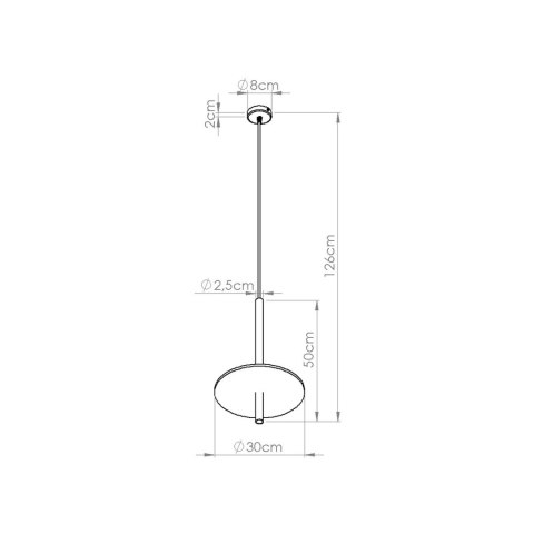Lampa wisząca FELTRO 1 czarna/beżowa