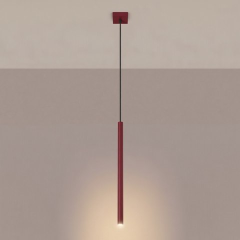 Lampa wisząca PASTELO 1 burgund