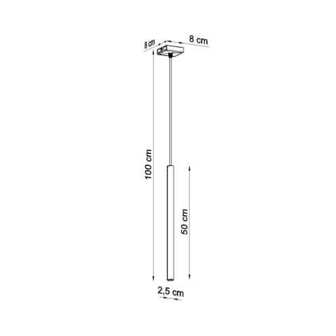 Lampa wisząca PASTELO 1 różowa