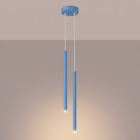 Lampa wisząca PASTELO 2 błękitna