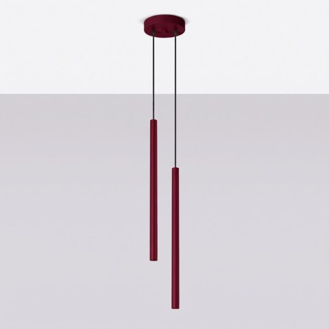 Lampa wisząca PASTELO 2 burgund