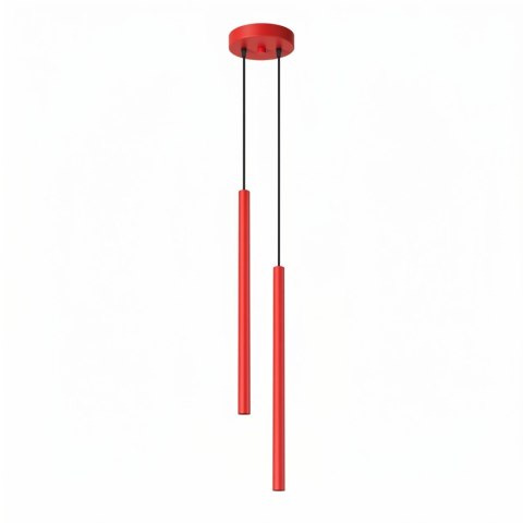 Lampa wisząca PASTELO 2 czerwona