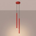 Lampa wisząca PASTELO 2 czerwona