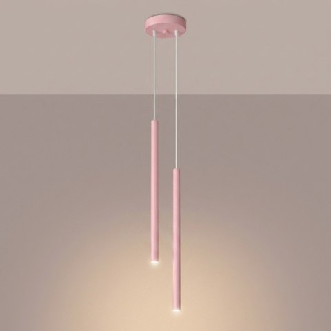 Lampa wisząca PASTELO 2 różowa