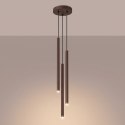 Lampa wisząca PASTELO 3P brązowa