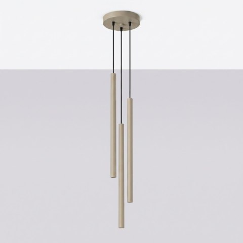 Lampa wisząca PASTELO 3P taupe