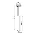 Lampa wisząca PASTELO 3P taupe