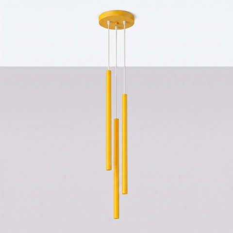 Lampa wisząca PASTELO 3P żółta