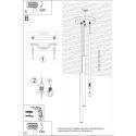 Lampa wisząca PASTELO 3P żółta